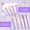 12Pcs Luxury Crystal Diamond Ballpoint Pens Set - Purple Glitter Metal Pens for Women, Journaling Supplies with Black Ink for School Office Desk